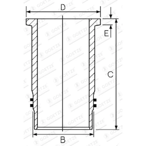 Vložka valcov GOETZE ENGINE 14-451040-00