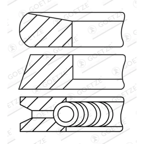 Sada piestnych krúžkov GOETZE ENGINE 08-137507-30