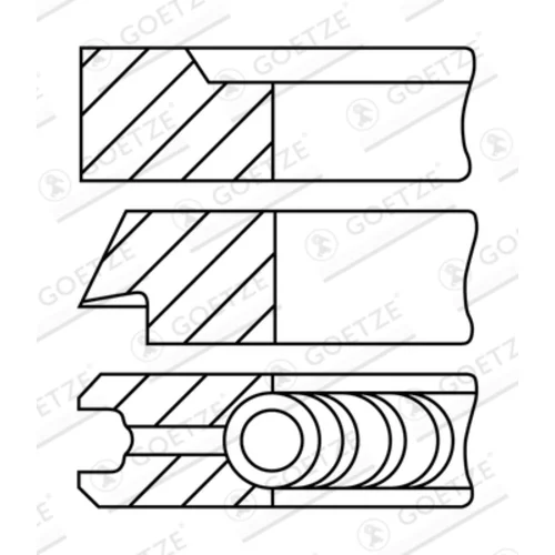 Sada piestnych krúžkov GOETZE ENGINE 08-287800-10