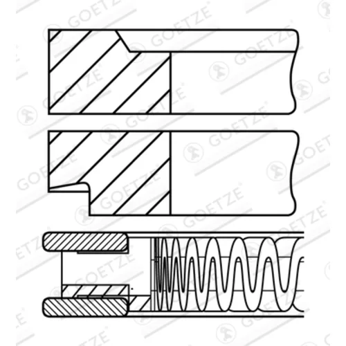 Sada piestnych krúžkov GOETZE ENGINE 08-433900-00