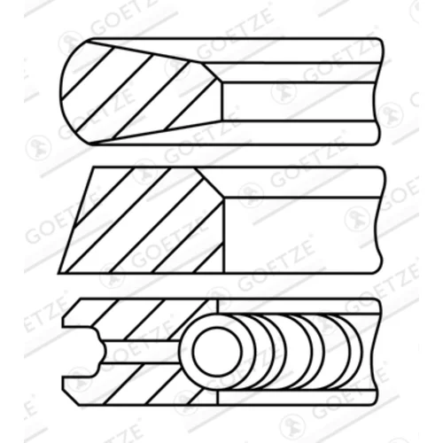 Sada piestnych krúžkov GOETZE ENGINE 08-784800-10