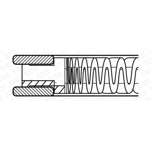 Piestny krúžok GOETZE ENGINE 2.0mm 423 CR FE ST