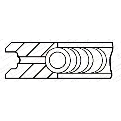 Piestny krúžok GOETZE ENGINE 4.0mm 232 GOE13