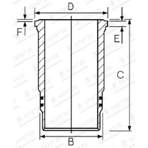 Vložka valcov GOETZE ENGINE 15-480230-00