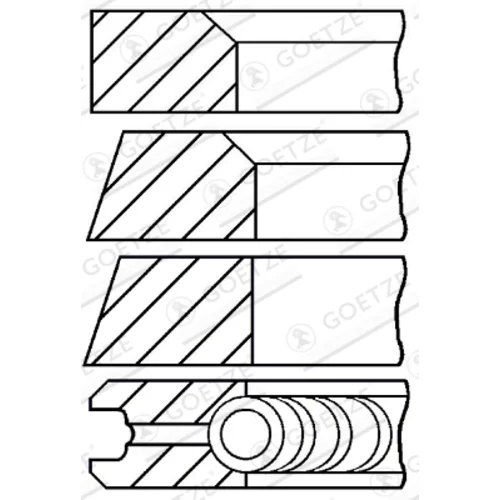 Sada piestnych krúžkov GOETZE ENGINE 08-318000-10