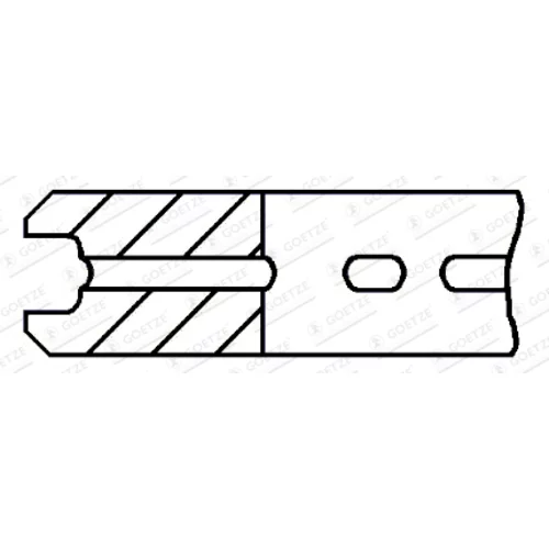 Piestny krúžok GOETZE ENGINE 4.5mm 031 GOE13