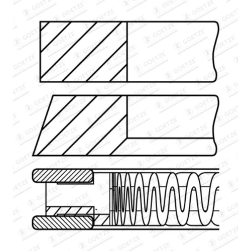 Sada piestnych krúžkov GOETZE ENGINE 08-447000-00