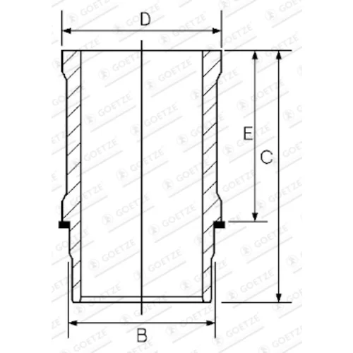 Vložka valcov GOETZE ENGINE 15-632100-00