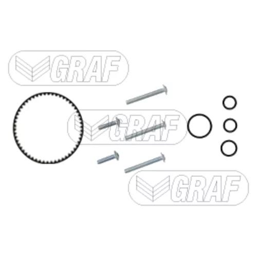 Vodné čerpadlo + sada ozubeného remeňa GRAF PA1359A - obr. 1