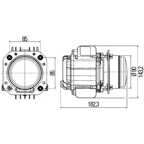 Hlavný svetlomet HELLA 1LL 010 820-031 - obr. 2