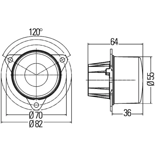 Smerové svetlo HELLA 2BA 011 172-391 - obr. 2