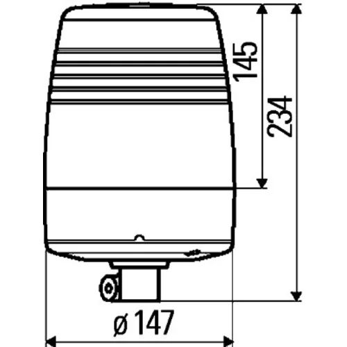 Výstražný otočný maják HELLA 2RL 008 967-041 - obr. 1