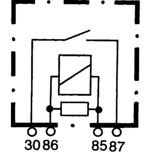 Relé pracovného prúdu 4RA 933 766-111 /HELLA/ - obr. 1