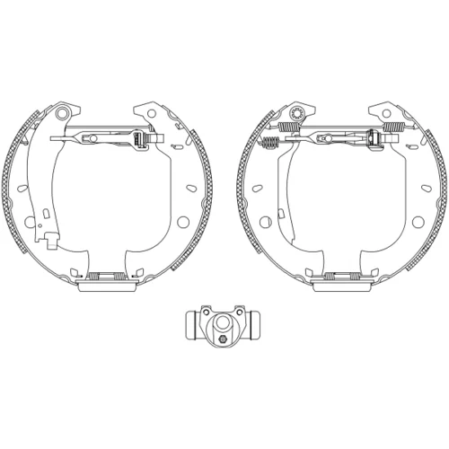 Sada brzdových čeľustí HELLA 8DB 355 004-071 - obr. 1