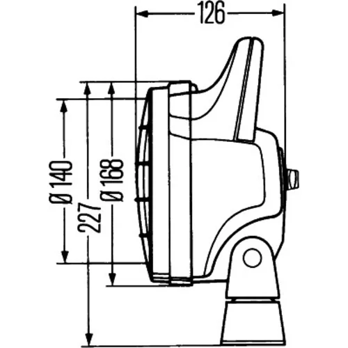 Pracovný svetlomet HELLA 1G4 003 470-031 - obr. 3