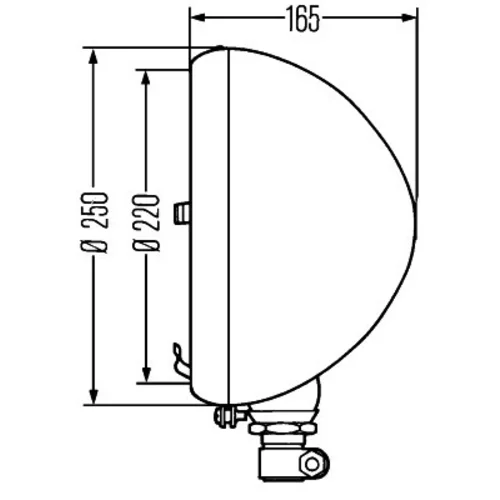 Pracovný svetlomet HELLA 1G9 001 522-041 - obr. 1