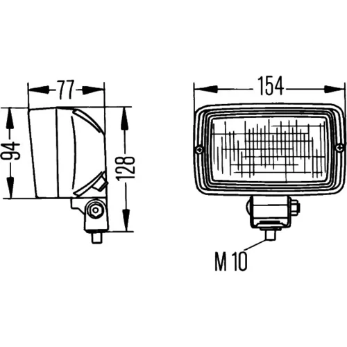 Pracovný svetlomet HELLA 1GA 006 876-001 - obr. 3