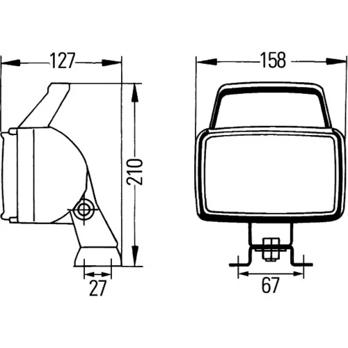 Pracovný svetlomet HELLA 1GA 006 991-031 - obr. 3