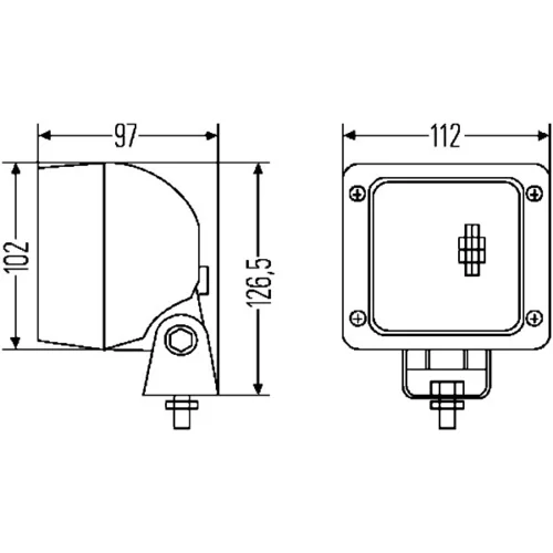 Pracovný svetlomet HELLA 1GA 007 506-001 - obr. 3