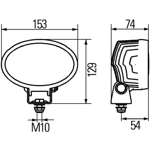 Pracovný svetlomet HELLA 1GA 996 661-002 - obr. 2