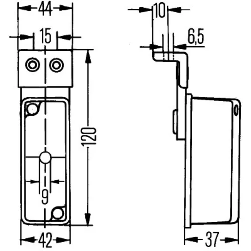 Obrysové svetlo HELLA 2XS 005 020-021 - obr. 2