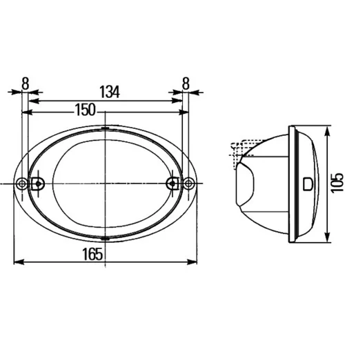 Cúvacie svetlo HELLA 2ZR 343 130-607 - obr. 3