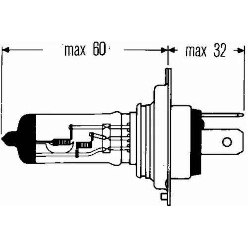 Žiarovka pre hlavný svetlomet HELLA 8GJ 002 525-001 - obr. 1