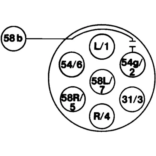 Zásuvka HELLA 8JB 001 943-011 - obr. 1