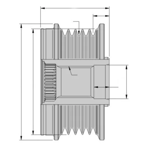 Voľnobežka alternátora 9XU 358 038-141 /HELLA/ - obr. 1