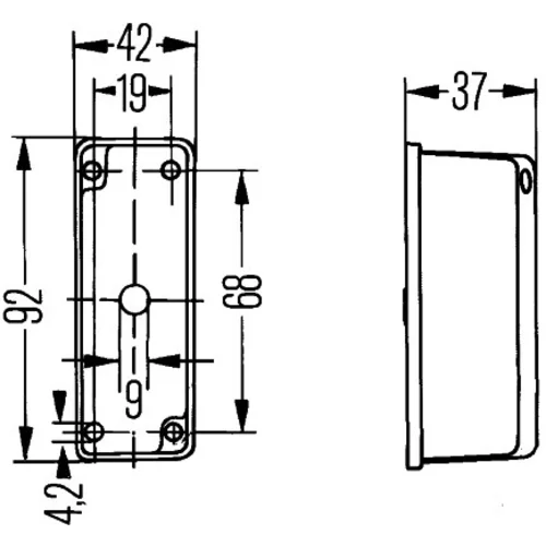 Obrysové svetlo HELLA 2XS 005 020-001 - obr. 2