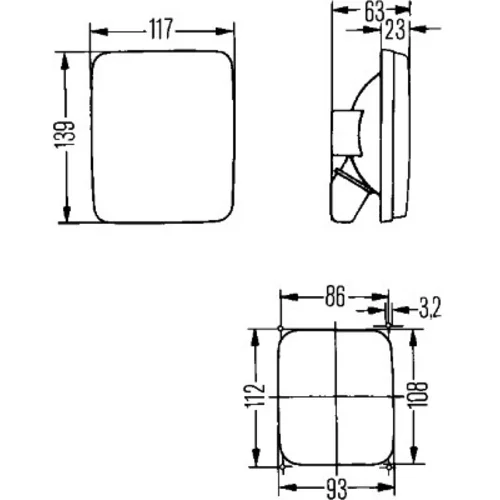 Cúvacie svetlo HELLA 2ZR 005 200-141 - obr. 1