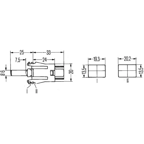 Spínač kontaktu dverí HELLA 6ZF 004 229-017 - obr. 1