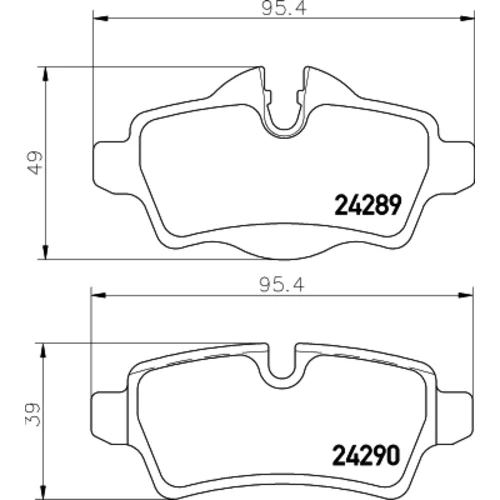 Sada brzdových platničiek kotúčovej brzdy HELLA 8DB 355 031-791