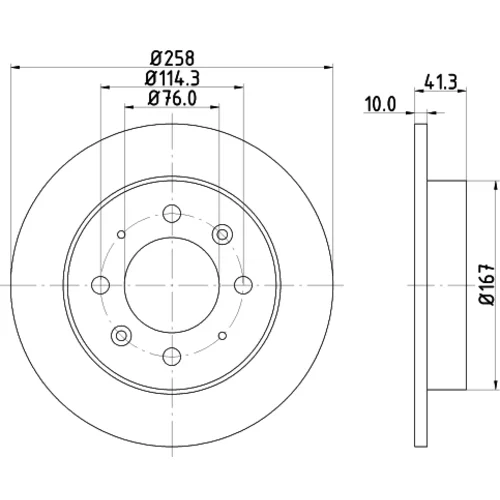 Brzdový kotúč 8DD 355 111-451 /HELLA/ - obr. 3