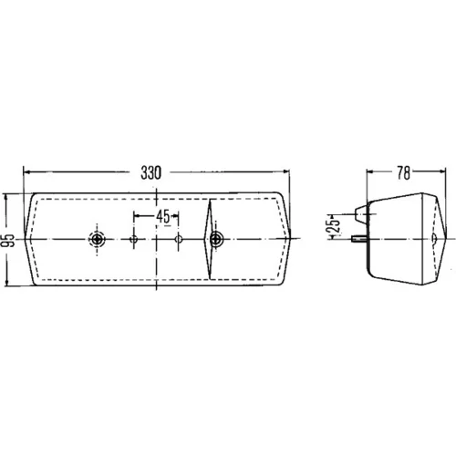 Zadné svetlo HELLA 2SD 001 688-141 - obr. 1