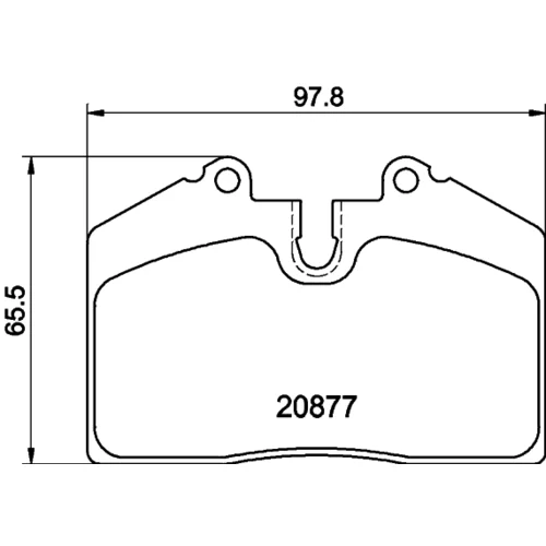 Sada brzdových platničiek kotúčovej brzdy HELLA 8DB 355 006-351 - obr. 3