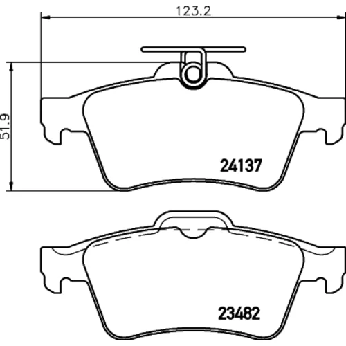 Sada brzdových platničiek kotúčovej brzdy HELLA 8DB 355 011-731