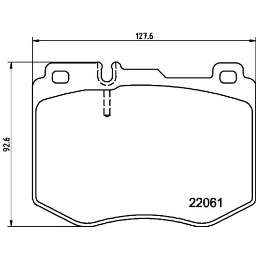 Sada brzdových platničiek kotúčovej brzdy 8DB 355 037-971 /HELLA/ - obr. 3
