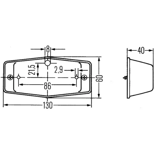 Prídavné smerové svetlo HELLA 2BM 001 321-001 - obr. 1