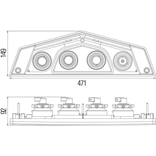 Zadné svetlo 2VP 012 570-061 /HELLA/ - obr. 2