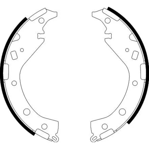 Sada brzdových čeľustí HELLA 8DB 355 002-811 - obr. 1