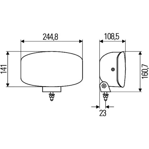 Diaľkový svetlomet HELLA 1FE 008 773-041 - obr. 1