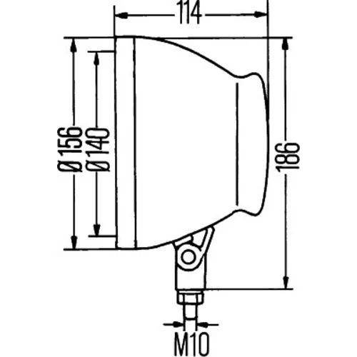 Pracovný svetlomet HELLA 1G3 003 710-021 - obr. 3