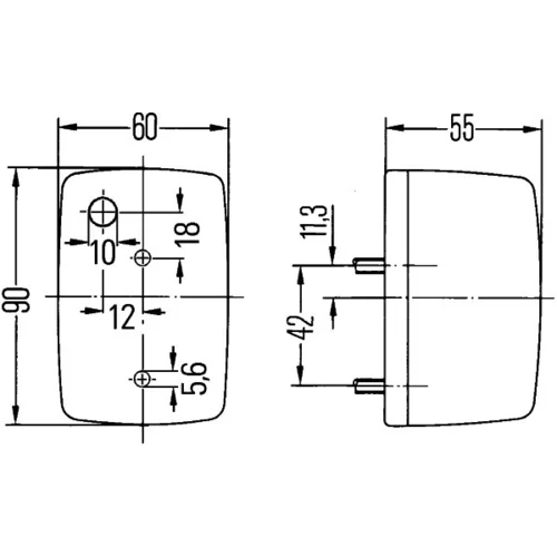 Smerové svetlo HELLA 2BA 002 652-107 - obr. 1