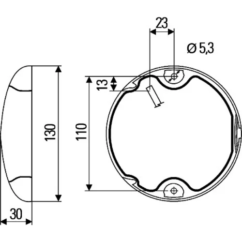 Cúvacie svetlo HELLA 2ZR 959 820-601 - obr. 1