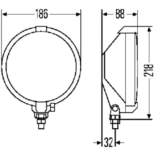 Diaľkový svetlomet HELLA 1F7 004 700-071 - obr. 2