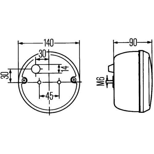 Pracovný svetlomet HELLA 1G4 997 033-011 - obr. 3