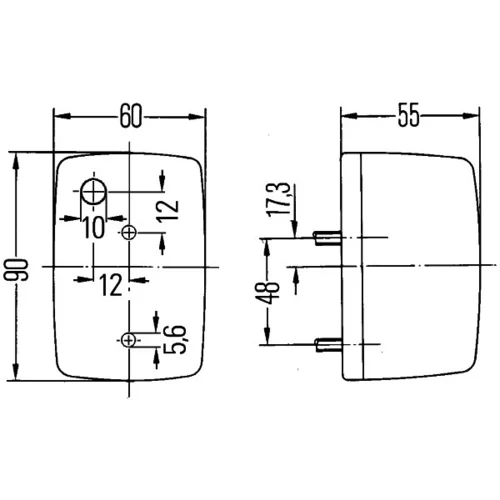 Smerové svetlo HELLA 2BA 002 652-117 - obr. 1