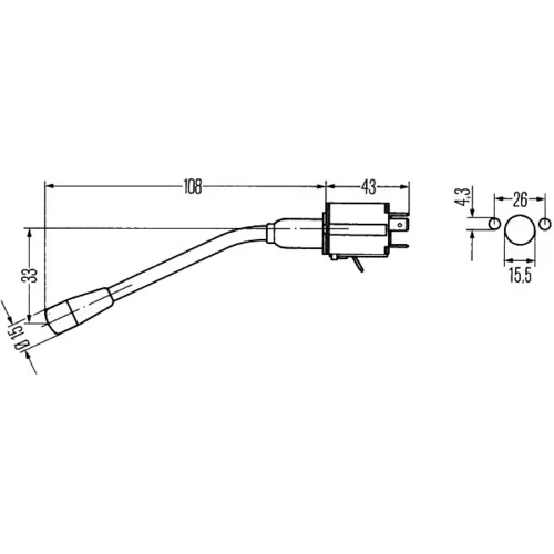 Spínač riadenia HELLA 6BA 001 539-067 - obr. 1