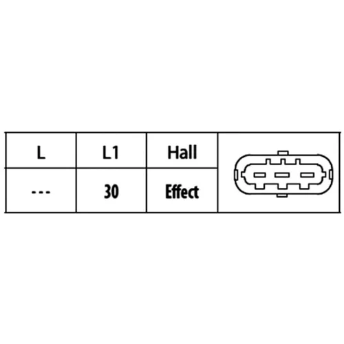 Snímač polohy vačkového hriadeľa 6PU 009 121-831 /HELLA/ - obr. 1